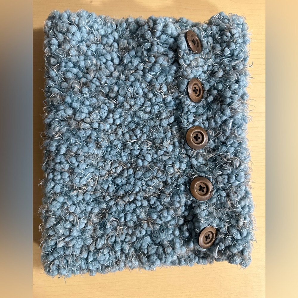 Light Blue Button up Cowl